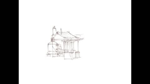 PS scene painting line draft to coloring is too detailed!
