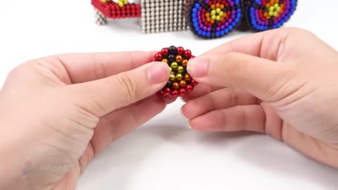 Beild A Beautiful Train With Magnet Balls