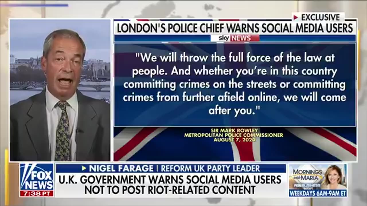 biggest threat to free speech we’ve seen in our history’ — Nigel Farage