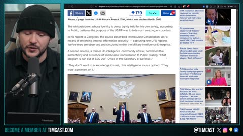 Secret UFO Program EXPOSED By Whistleblower, Government ADMITS UAPs ARE REAL, They LIED To Congress