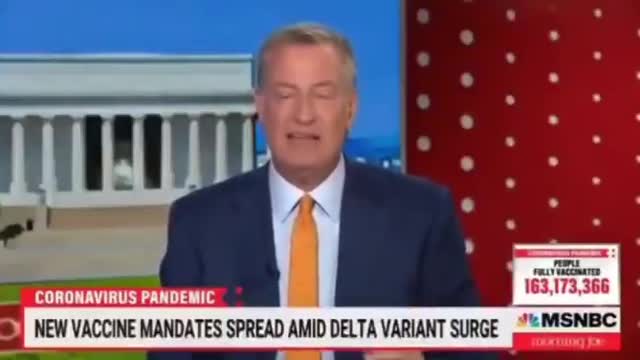 NYC Mayor de Blasio On Vaccines: The Voluntary Phase Is Over