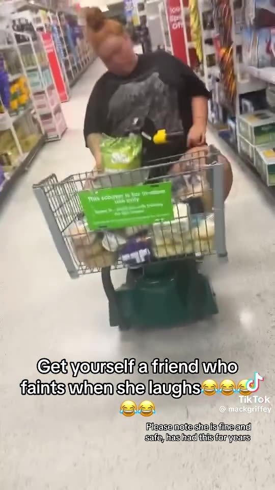 My friend faints when she laughs