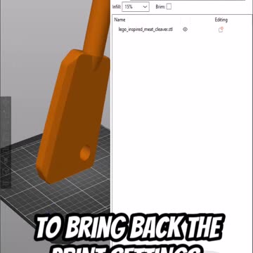PrusaSlicer: Toggle Sidebar