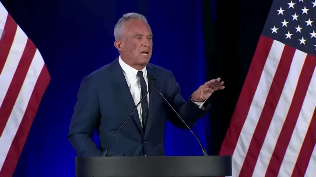 RFK drop out speech (2nd half only discussing health concerns)