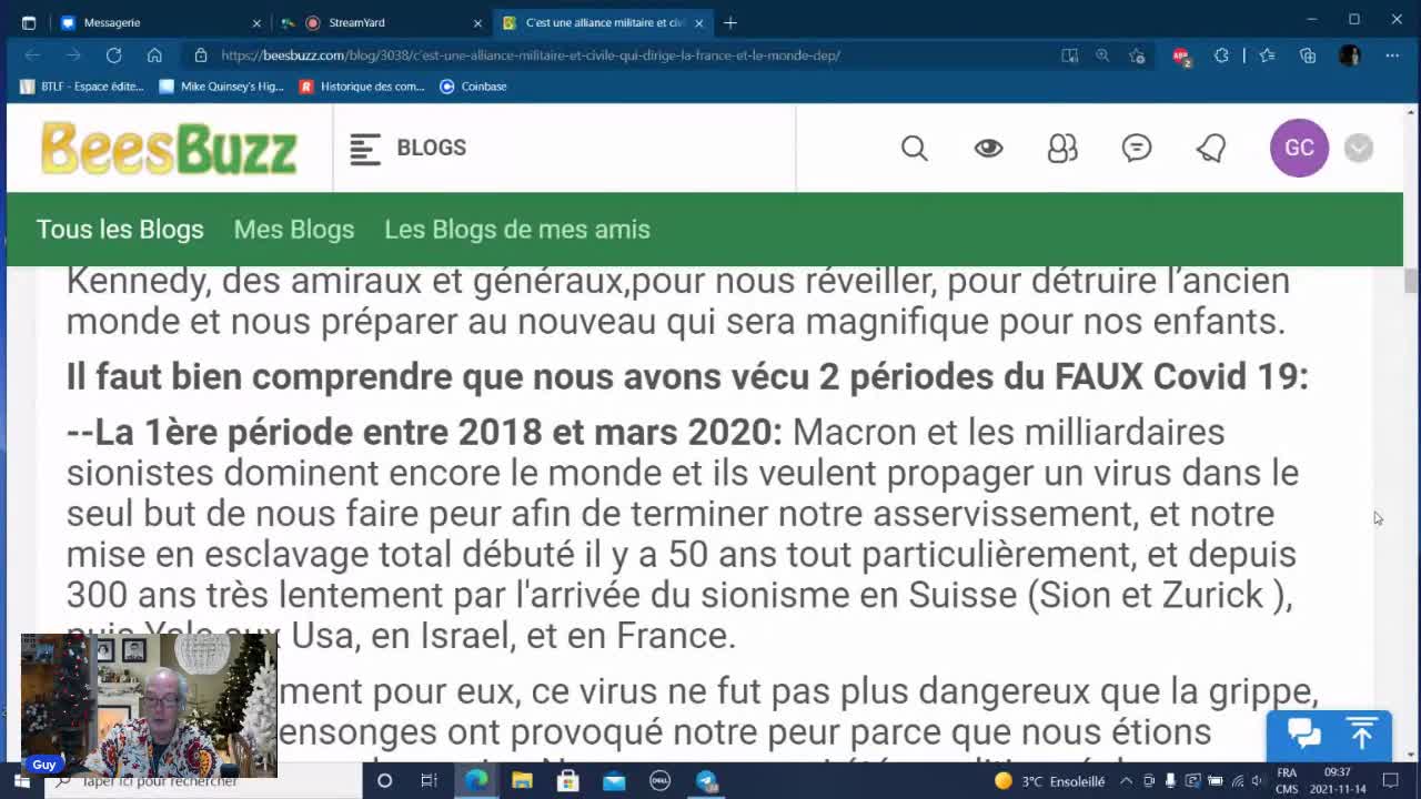 Une Alliance Militaire contrôle les Pays - 14 Novembre 2021