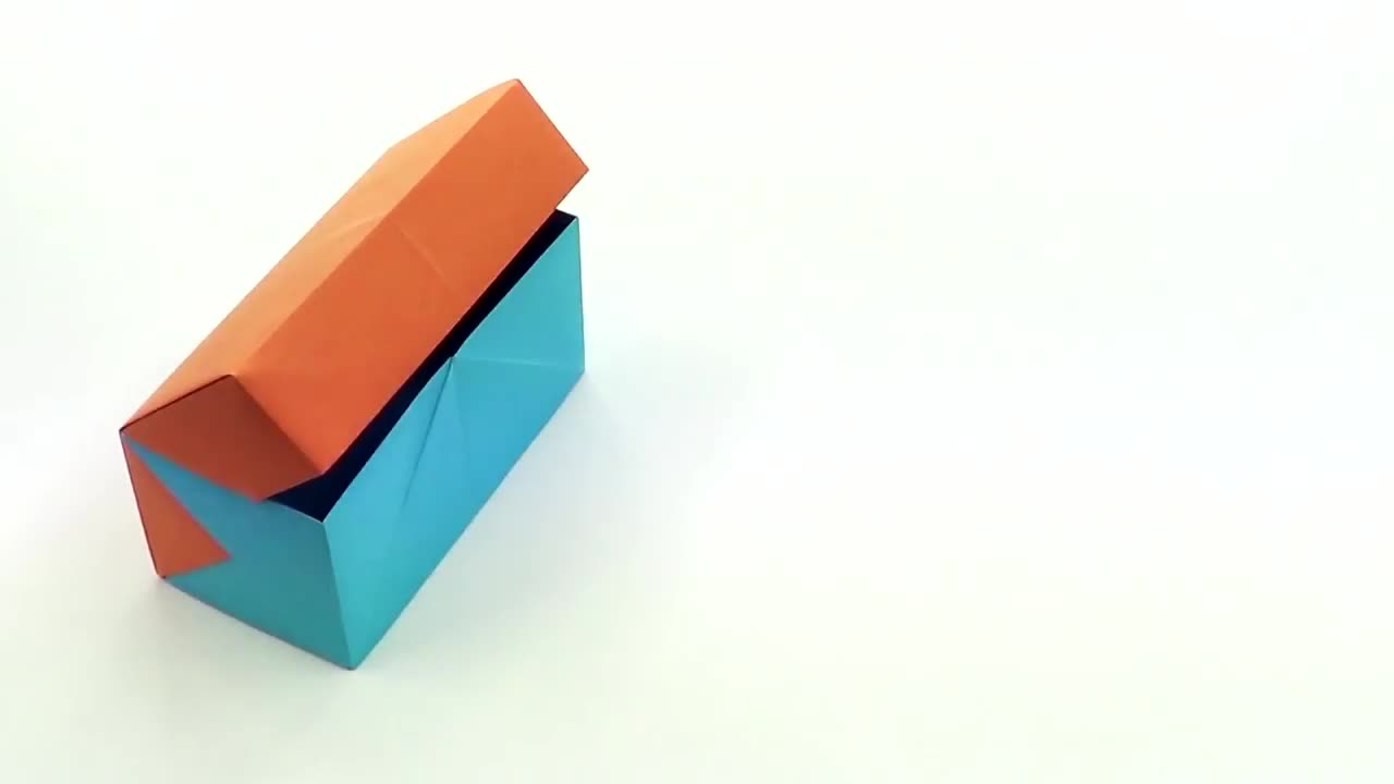 Origami Very Easy Rectangular Box with Lid (easy - modular)