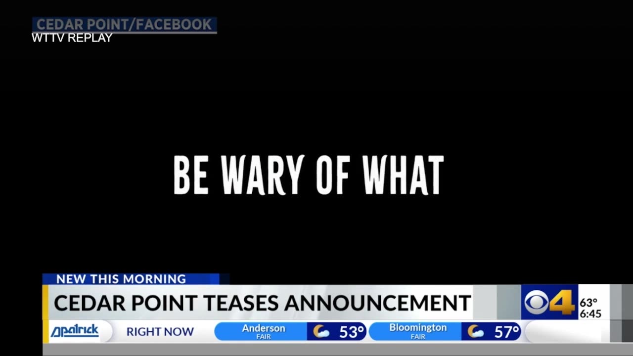 September 16, 2024 - Something New is Coming to Cedar Point Amusement Park