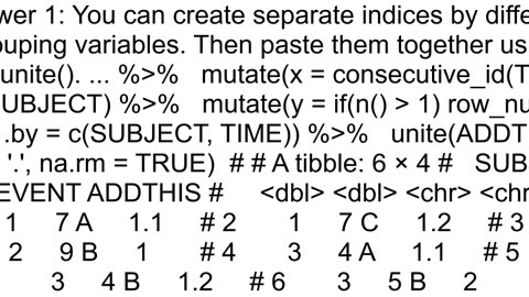 Add Numbered Column by groups in R