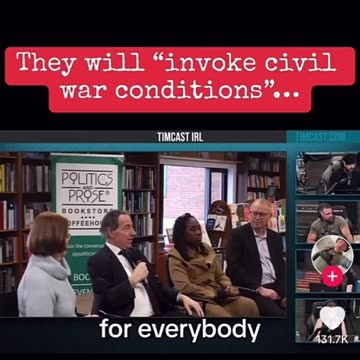 They will "invoke civil war conditions"......