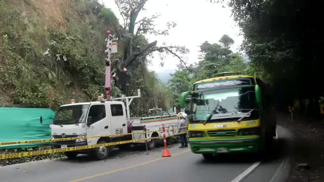 Cierre en la vía al Norte