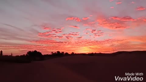 منظر رهيب من صحراء الجزائر