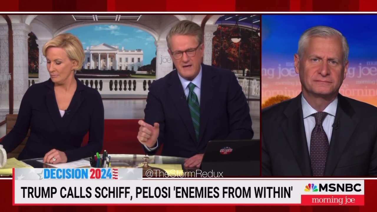 MSNBC communist Joe Scarborough freaks out that Trump calls Democrats "The Enemy from within"