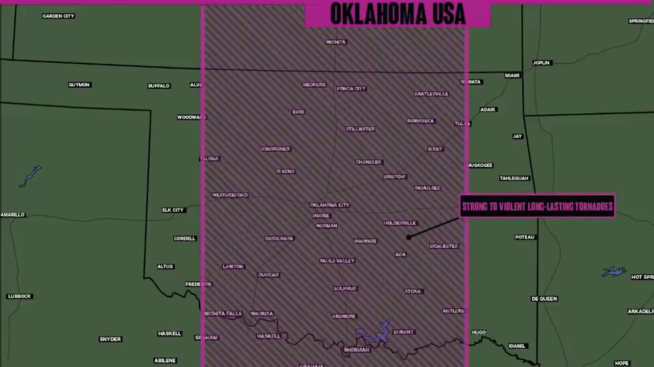 PDS tornado watch issued for most of Oklahoma, parts of Texas and Kansas