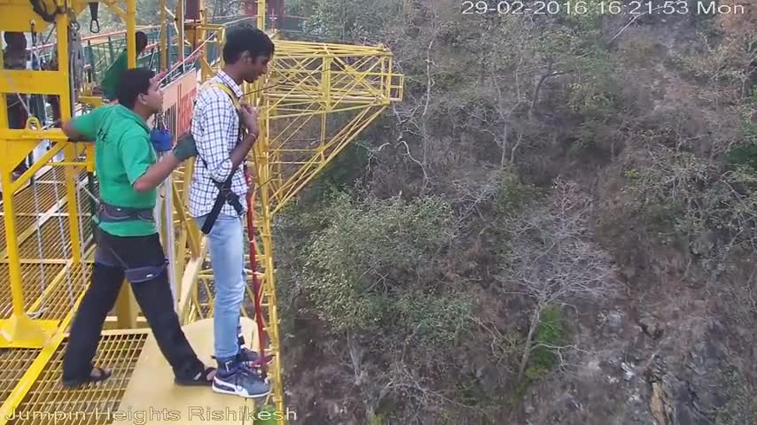 The Funny Bungee Jump in Rishikesh