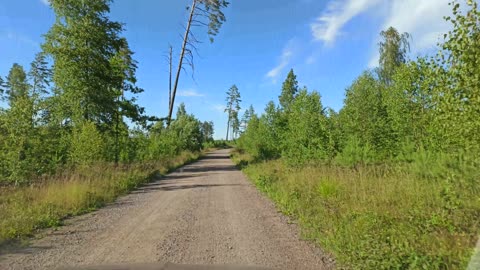 Bilfärd från Tripphultssjön, Östansjö till Sickelsta 6 Juli 2022