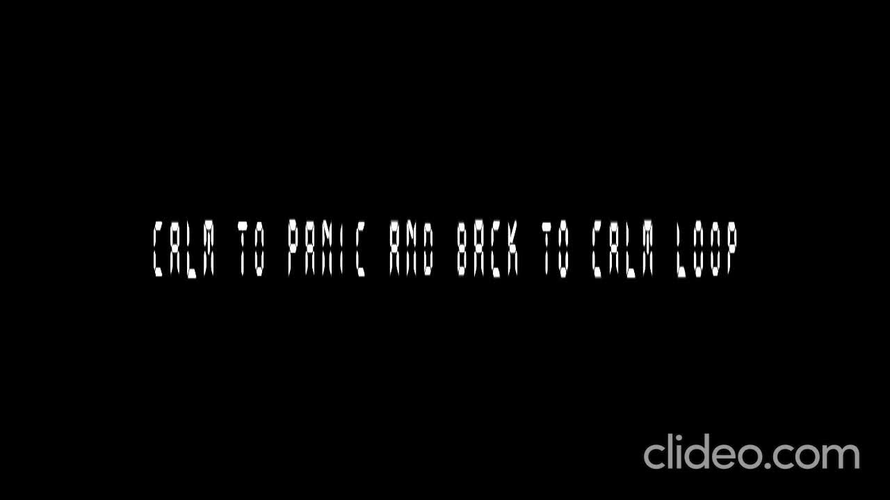 Calm to Panic and Back Again