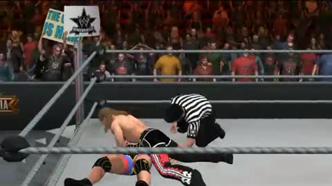 Shawn Michaels vs Kurt Angle WresteMania 21 WWE Smackdown vs Raw