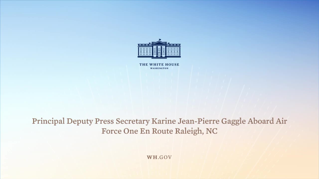 6-24-21 Principal Deputy Press Secretary Karine Jean-Pierre Gaggle Aboard Air Force One