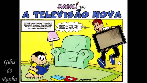 Magali em-A televisão nova | Gibis do Rapha