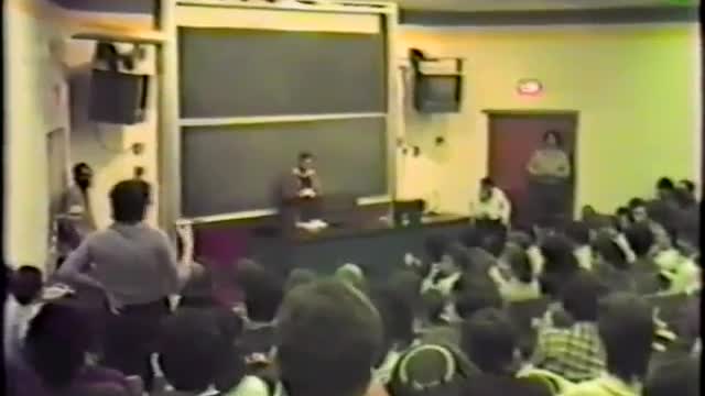 Rabbi Meir Kahane gives a lecture in University of Pennsylvania 19/4/1983 Part 2/2