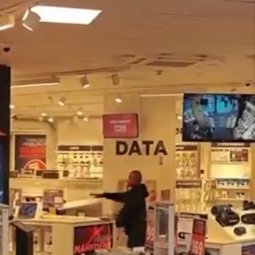 Negro in Norway Acts Just Like Negroes in America Destroying Things.mp4