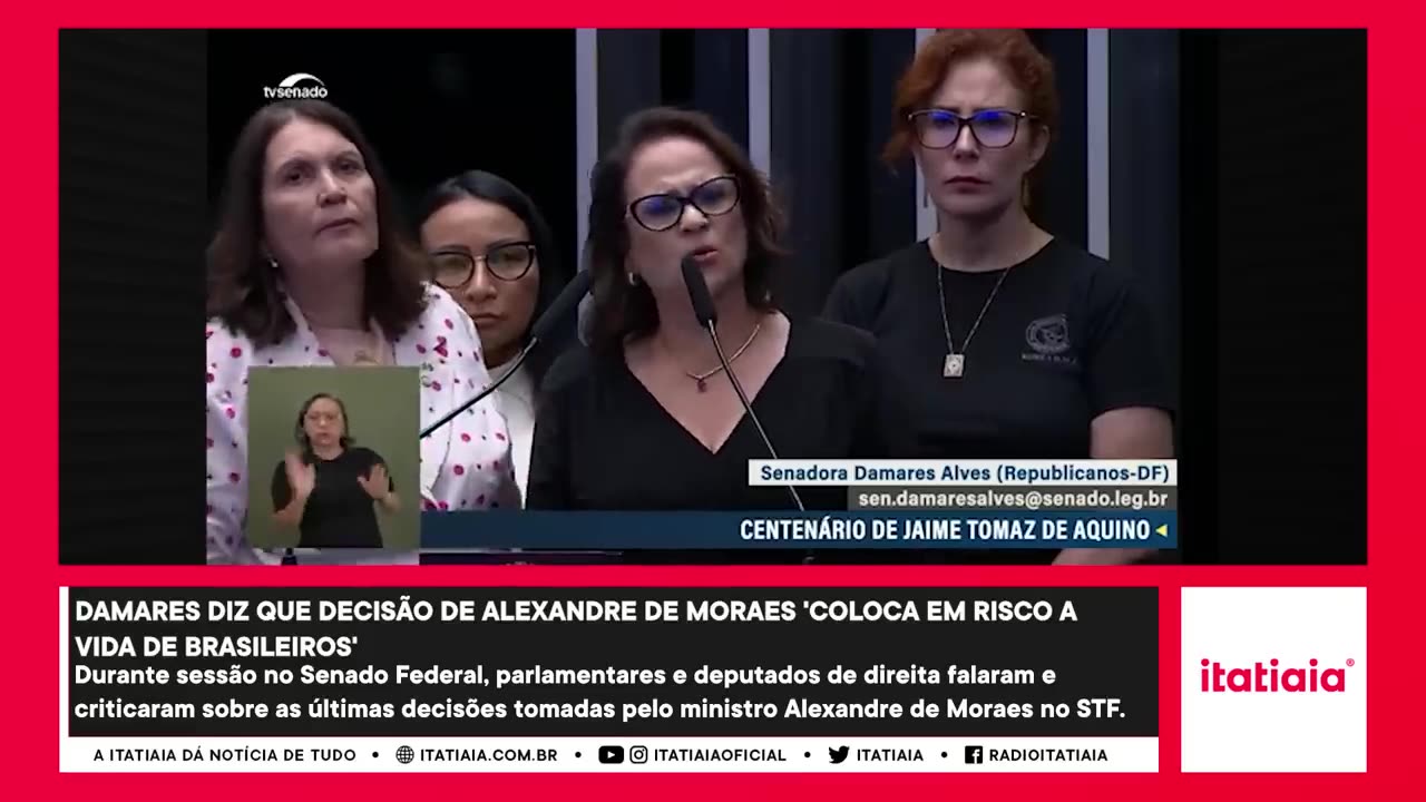 DAMARES DIZ QUE DECISÃO DE ALEXANDRE DE MORAES 'COLOCA EM RISCO A VIDA DE BRASILEIROS