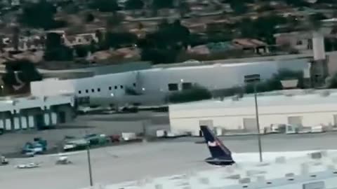 Trump Force One landing in Las Vegas, Nevada