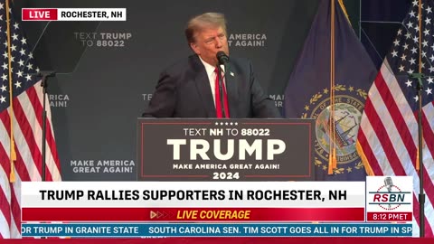 Trump - Rochester, New Hampshire Jan 21, 2024