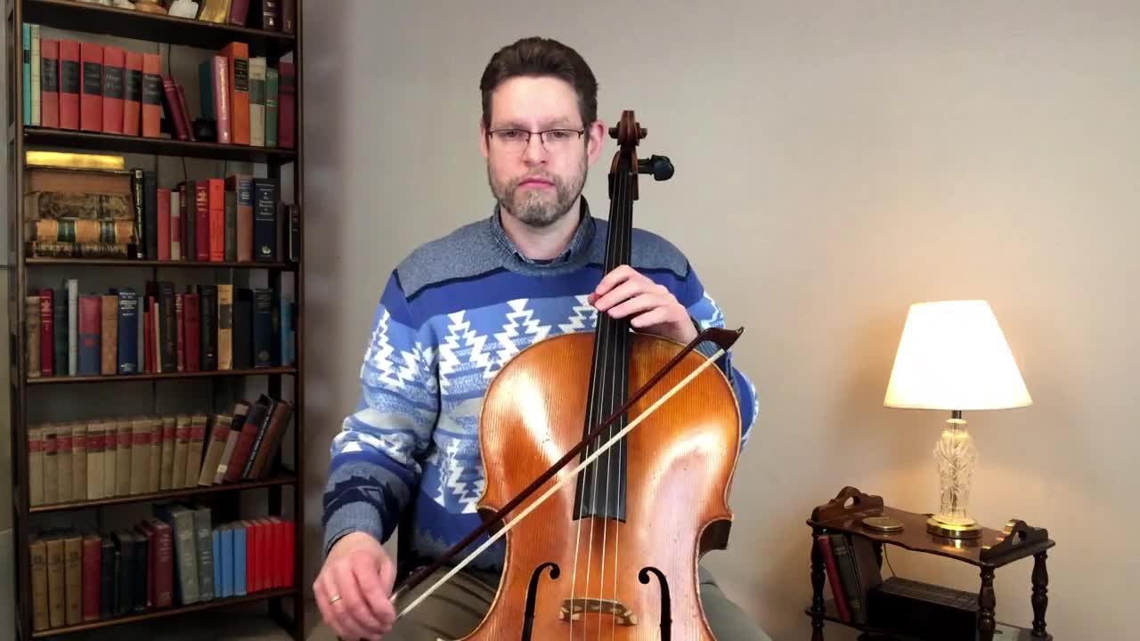 White Christmas Cello