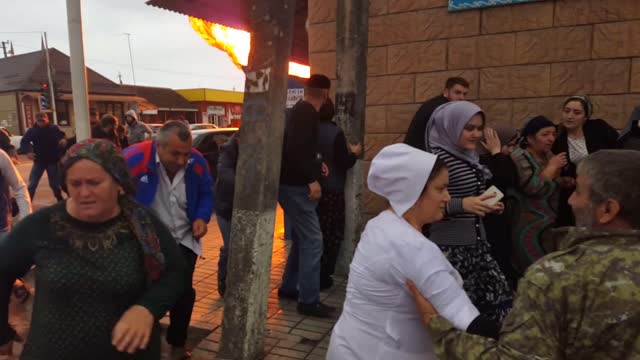 Powerful Explosion at Gas Station