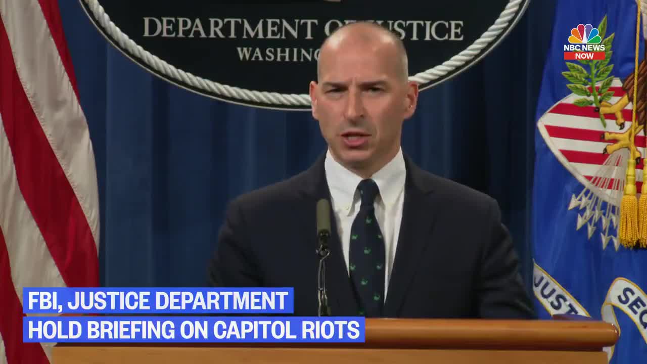 DoJ - FBI hold briefing on Capitol riot
