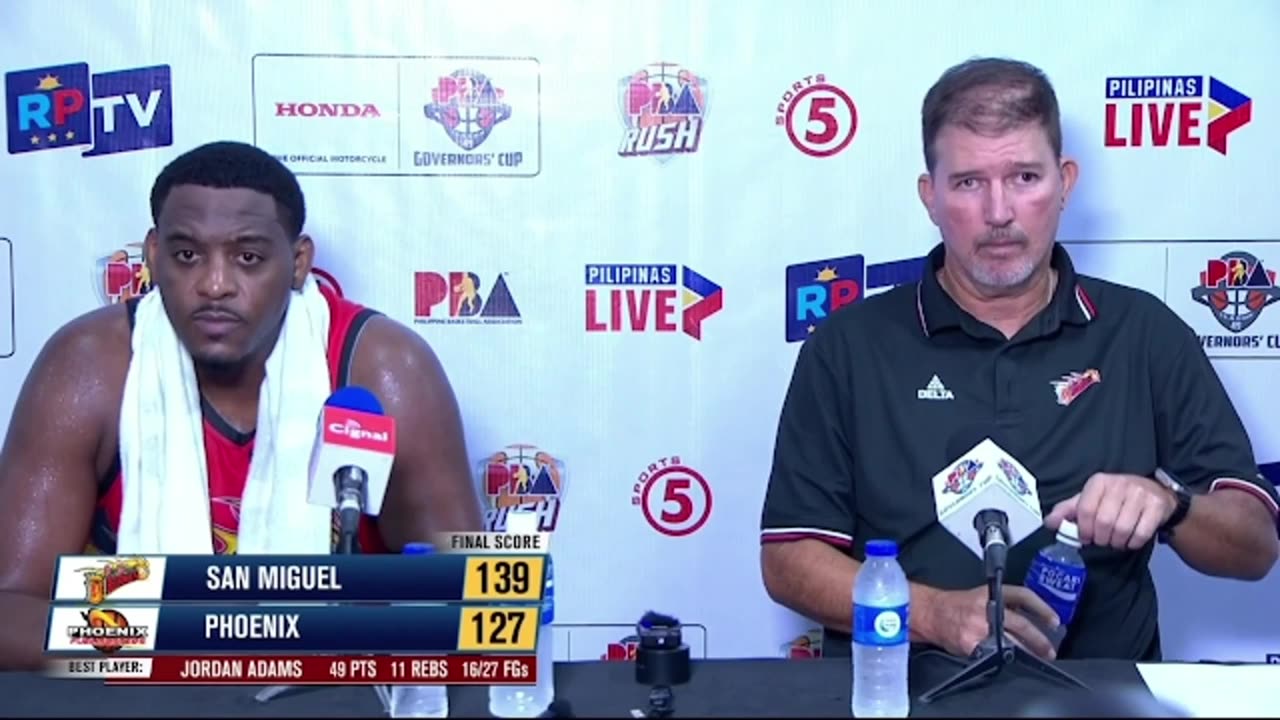 Interview with Best Player Jordan Adams and Coach Jorge Gallent [Sep. 13, 2024]