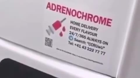 Adrenochrome delivery truck in Switzerland