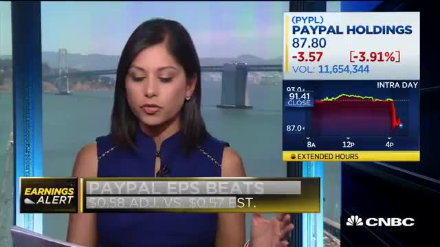 Paypal falls on Q3 revenue guidance