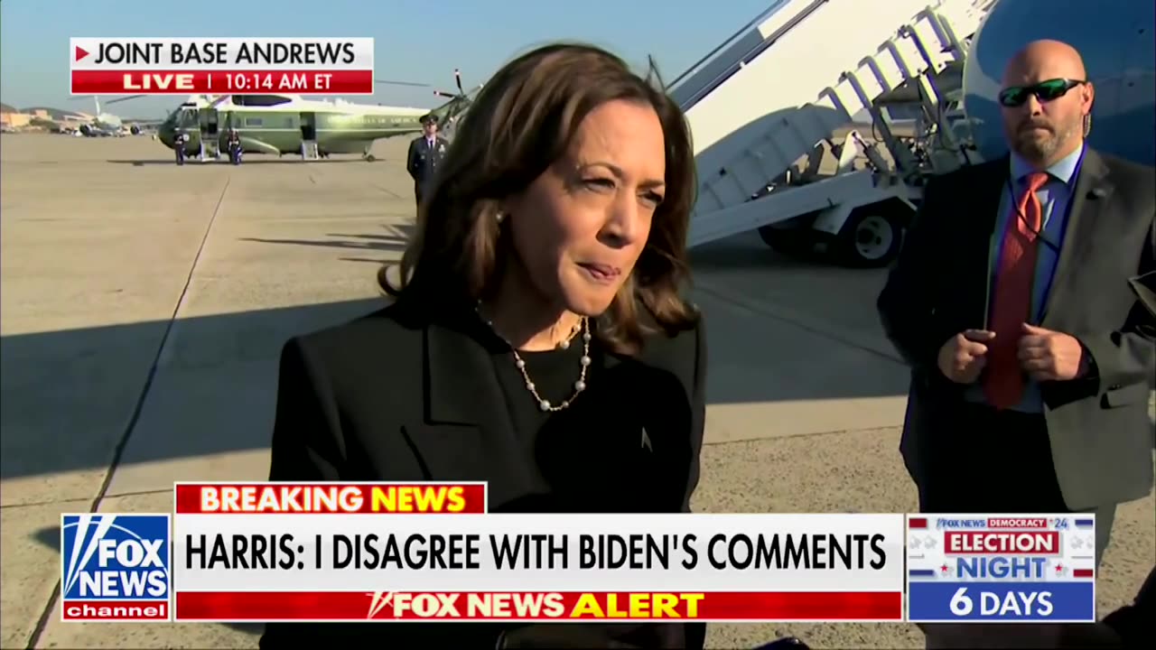 Harris Does Damage Control After Biden 'Garbage' Insult Derails Closing Argument Speech