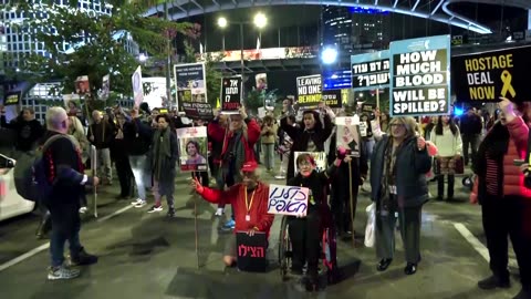 Protesters in Tel Aviv call for release of Gaza hostages