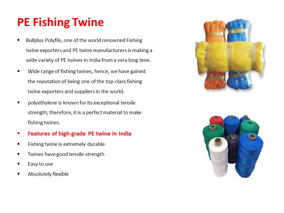 Manufacturers and Exporters of Ropes & Twine