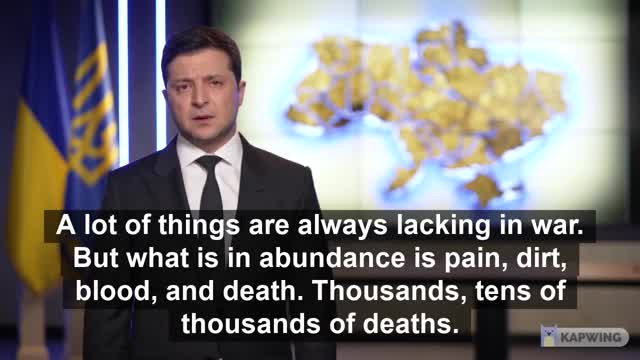 Ukrainian President Zelenskyy's speech to the Russian citizens. [English Subtitles]