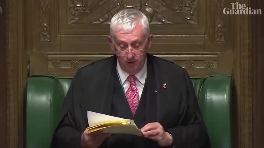 Commons Speaker interrupts parliament with message for the Queen