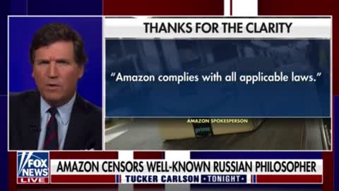 Amazon's Six Word Response To Modern Day Book Burning Forgets The Bill Of Rights - Tucker Carlson