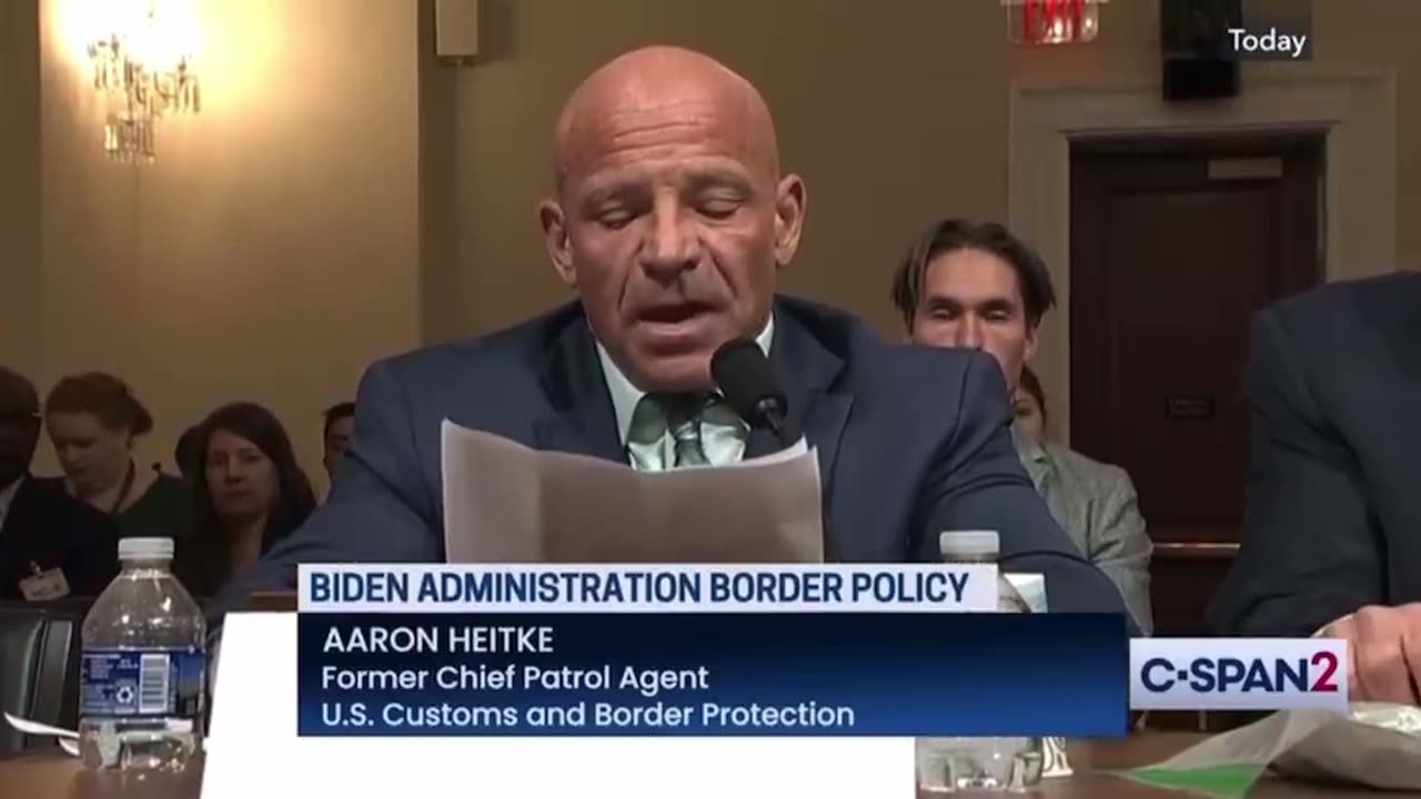 Former Border Patrol Chief Aaron Heitke testified…….