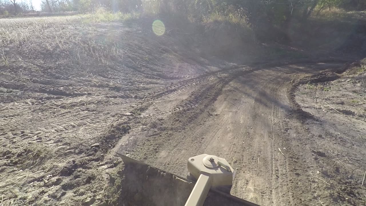 HOMESTEADING Landpride Kubota Tractor Blade digging out a Country Creek