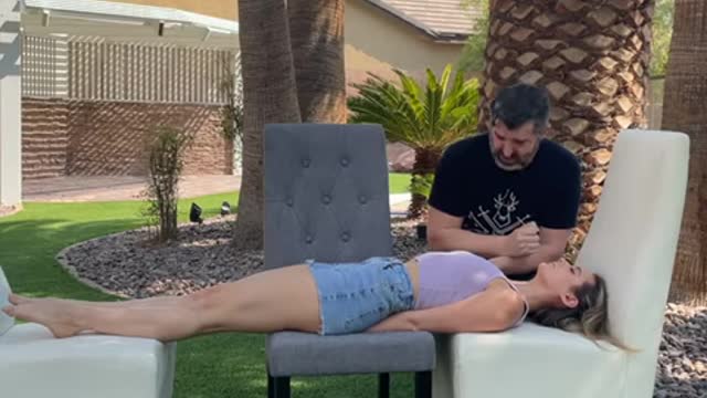 When he STANDS ON TOP OF HER!