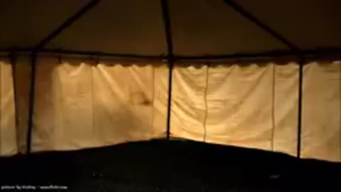 Rain sounds on tent peaceful meditation