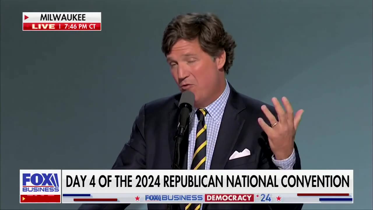 Tucker Tells RNC Audience About Two Dramatic Phone Calls With Trump (PT. 2)