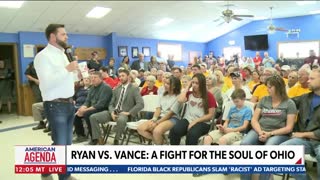 J.D. Vance and Donald Trump Jr. campaign in Ohio Senate race