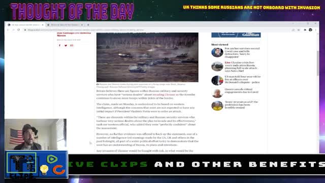 UK Thinks Russians Are Not All Onboard With Invasion (Explicit)