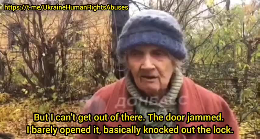 A Donetsk pensioner miraculously survived the explosion of an American HARM rocket.