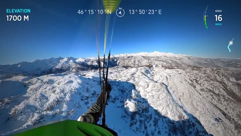 Vogel SKI Resort via Lake Bohinj | Paragliding | Slovenia | 12.02.2023