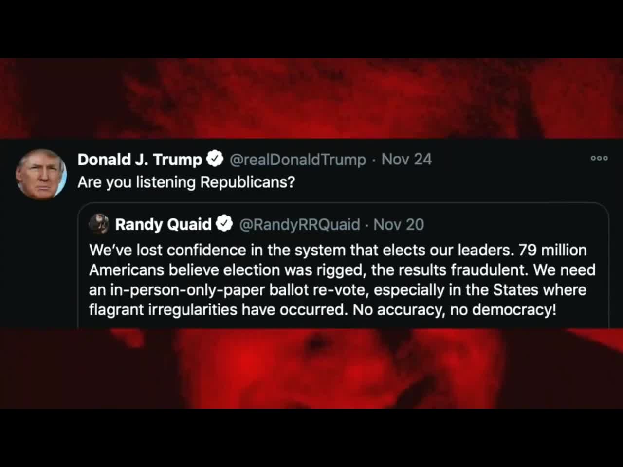 TRUMP AIN'T THROUGH YET!!!